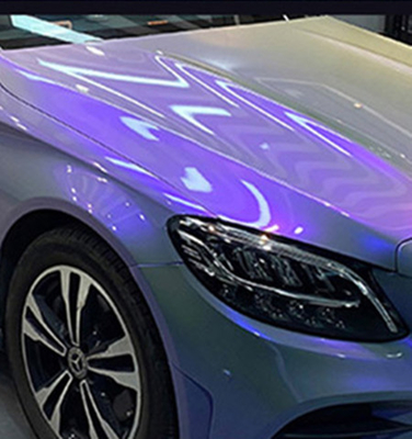 Grueso azul desplazable de la película 140gsm del abrigo del coche del brillo del laser