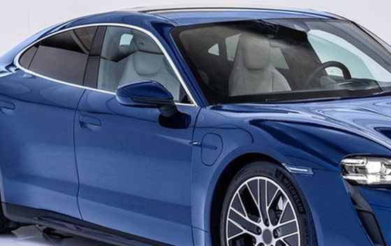 Uno mismo azul del abrigo del vinilo del coche del lustre de la galaxia libre de la burbuja que cura el pegamento de acrílico desprendible claro