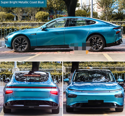Azul costero metálico del abrigo del vinilo del coche del lustre del ANIMAL DOMÉSTICO del lanzamiento del aire de Swipeable