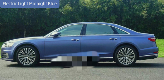 Impermeable de alta temperatura de la película libre de Matte Midnight Blue Car Wrap de la burbuja