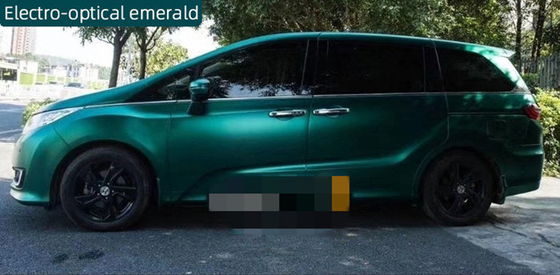 Tecnología óptica eléctrica de la cura de Emerald Matte Car Vinyl Wrap Self