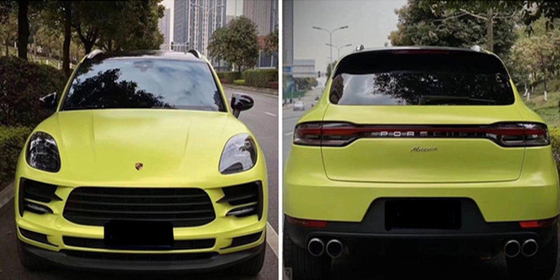 Pegamento de acrílico desprendible del claro de Swipeable los 60µM Light Bud Green Car Vinyl Wrap del ANIMAL DOMÉSTICO