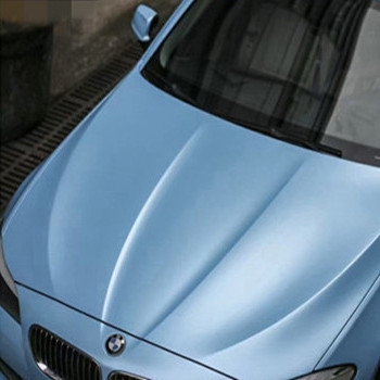 Descoloramiento no- del coche de Matte Metallic Electric Light Sky de la película azul del abrigo
