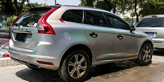 Película calandrada polimérica de Diamond Silver Glitter Car Wrap auta-adhesivo