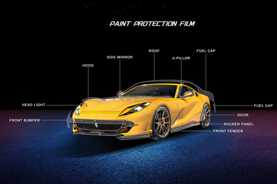 Capa del pPF de 8 películas de MIL Matte Transparent Car Paint Protection para el coche