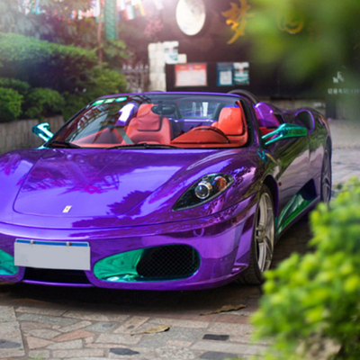 Lanzamiento ULTRAVIOLETA anti del aire de Chrome del coche del abrigo púrpura oscuro protector del vinilo