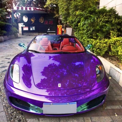 Lanzamiento ULTRAVIOLETA anti del aire de Chrome del coche del abrigo púrpura oscuro protector del vinilo
