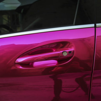 resistencia del espray de sal de la película del abrigo del coche del 120µM Free Slideable Pink Chrome