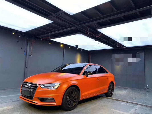 Los coches rasguñan el abrigo resistente Matte Metallic Orange Wrap swipeable del vinilo