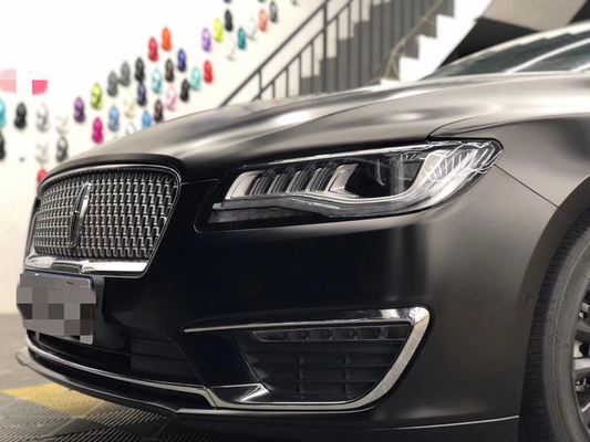 Las pieles libres de la burbuja negra de Matte Car Vinyl Wrap Removable rasguñan metálico