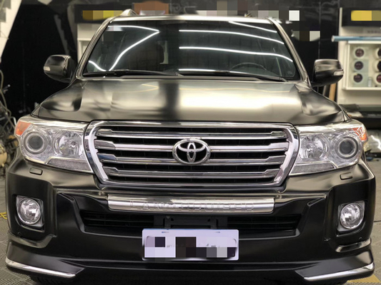 Las pieles rasguñan a Matte Car Vinyl Wrap Roll negro metálico para los vehículos de la emergencia