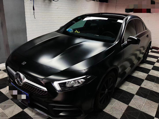 Rollo Crystal Ceramic Matte Black Bubble metálico del abrigo del coche de la prueba de calor libre