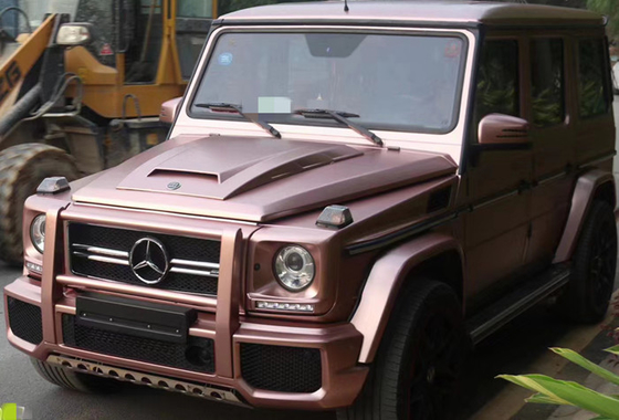 Burbuja resistente ULTRAVIOLETA Rose Gold Matte Car Wrap metálica libre del abrigo del vinilo del camión