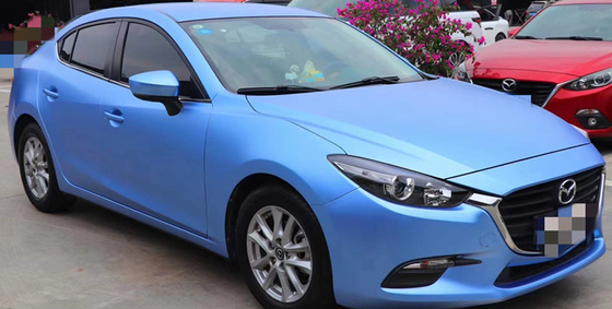 Artículo azul metálico de Matte Car Vinyl Wrap Film de la niebla no que se descolora
