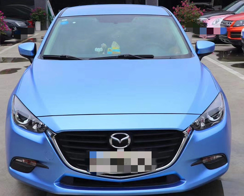 Artículo azul metálico de Matte Car Vinyl Wrap Film de la niebla no que se descolora