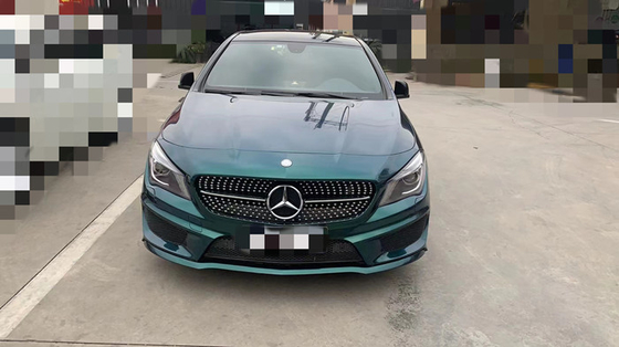 Abrigo resistente 140gsm del coche del lustre del vinilo del rasguño verde oscuro real automotriz del abrigo