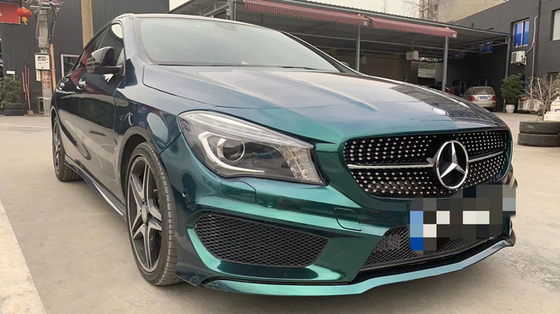 Abrigo resistente 140gsm del coche del lustre del vinilo del rasguño verde oscuro real automotriz del abrigo