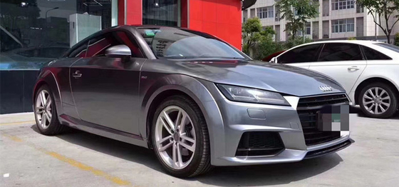 El titanio Grey Gloss Car Vinyl Wrap de acero calienta el lustre activado Grey Vinyl Wrap metálico