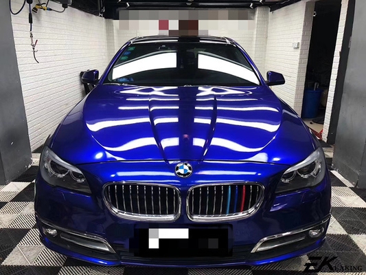 Lanzamiento azul Swipeable del aire del abrigo del vinilo del coche del lustre del resplandor para la publicidad del vehículo