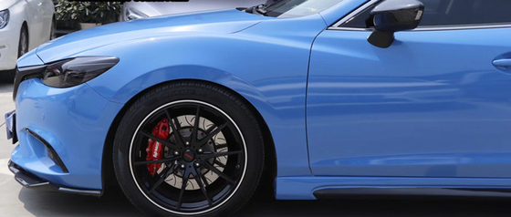 Alto vehículo superficial liso del abrigo del coche del lustre que envuelve a Abu Dhabi Blue