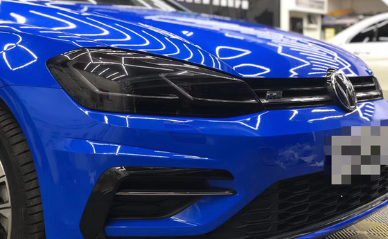 Vinilo del abrigo de Sapphire Blue High Gloss Car desprendible para la publicidad del vehículo