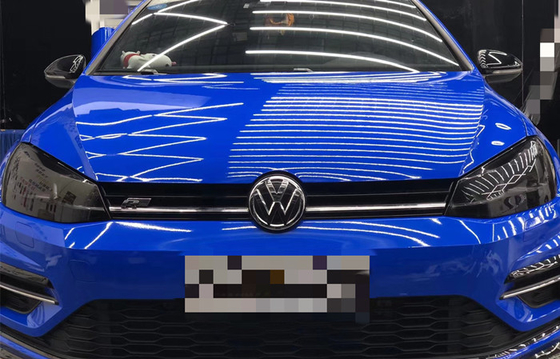 Vinilo del abrigo de Sapphire Blue High Gloss Car desprendible para la publicidad del vehículo