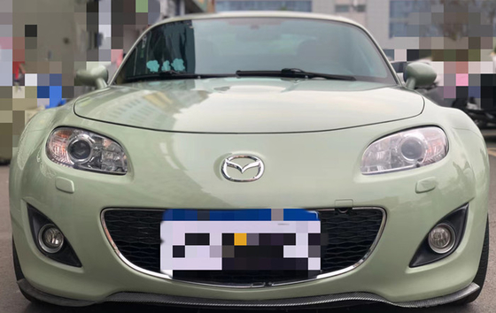 El coche ultra alto desplazable del lustre de la tolerancia de calor envuelve el abrigo automotriz verde de color caqui del vinilo