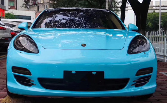 El abrigo ultra alto azul del coche del lustre de Miami arruga libremente para los camiones