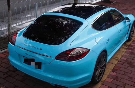 El abrigo ultra alto azul del coche del lustre de Miami arruga libremente para los camiones