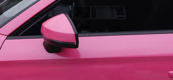 Resistente ULTRAVIOLETA del alto del lustre de Rose Red Car Wrap Slidable del aire del lanzamiento abrigo del vinilo