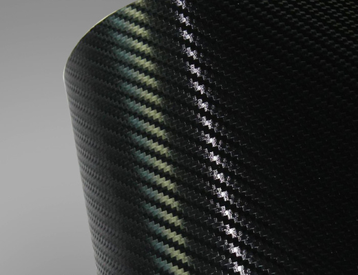 3D coloreó desplazable libre de la burbuja de la película del abrigo del vinilo de la fibra de carbono