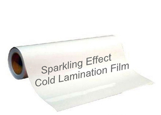 Película fría de la laminación de la chispa de la laminación del brillo frío semi claro de la película 0.5m m
