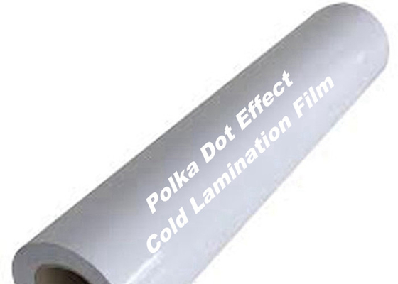 Abrasión adhesiva del carrete de película de Dot Effect Cold Clear Self de la polca que lamina resistente