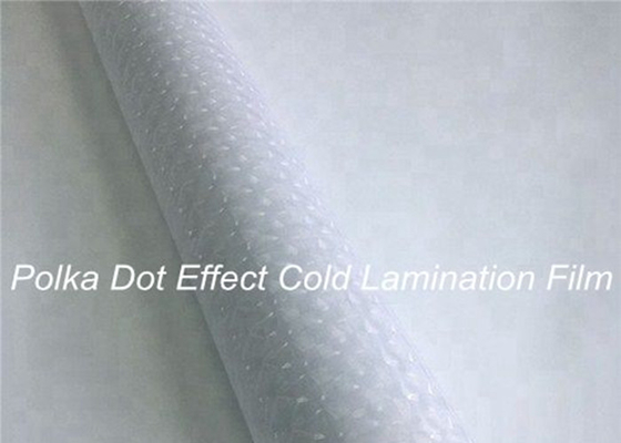 Abrasión adhesiva del carrete de película de Dot Effect Cold Clear Self de la polca que lamina resistente