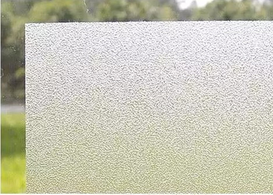 Modelo claro helado adhesivo de la ráfaga de la arena de la película de la ventana de la aislamiento desprendible decorativa