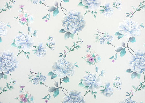 Resistente ULTRAVIOLETA decorativo azul de la película de vidrio de la ventana de Rose Textured 3D