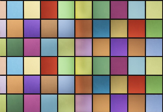 La película de vidrio de la ventana decorativa de Sunproof coloreó el modelo de los cuadrados