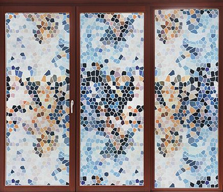 La diversidad coloreó la película de vidrio de la ventana decorativa manchada aislamiento el 1.22Mx50M