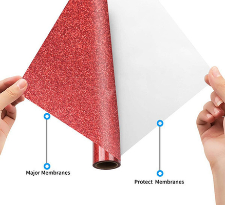 Carrete de película de la transferencia de calor del brillo de TPU multicolor para la ropa