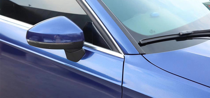 Uno mismo azul del abrigo del vinilo del coche del lustre de la galaxia libre de la burbuja que cura el pegamento de acrílico desprendible claro