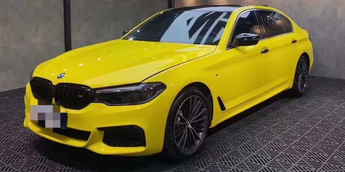 Abrigo libre del vinilo de la prueba de calor de la alta del coche del maíz burbuja brillante amarilla del abrigo
