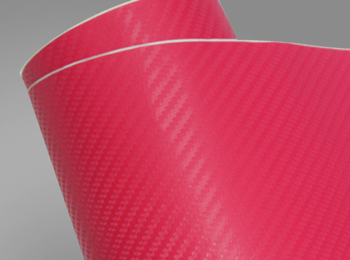 3D coloreó desplazable libre de la burbuja de la película del abrigo del vinilo de la fibra de carbono